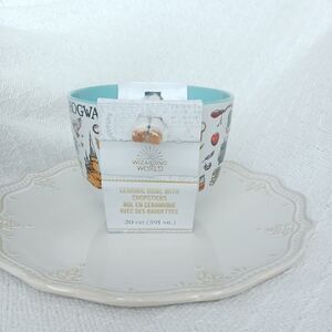 Wizarding World Hogwarts Harry Potter Ceramic Ramen Bowl w/ Chopsticks